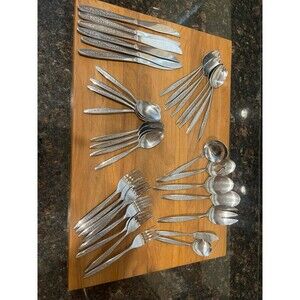 38 piece Customcraft CUS5 Stainless Steel Flatware